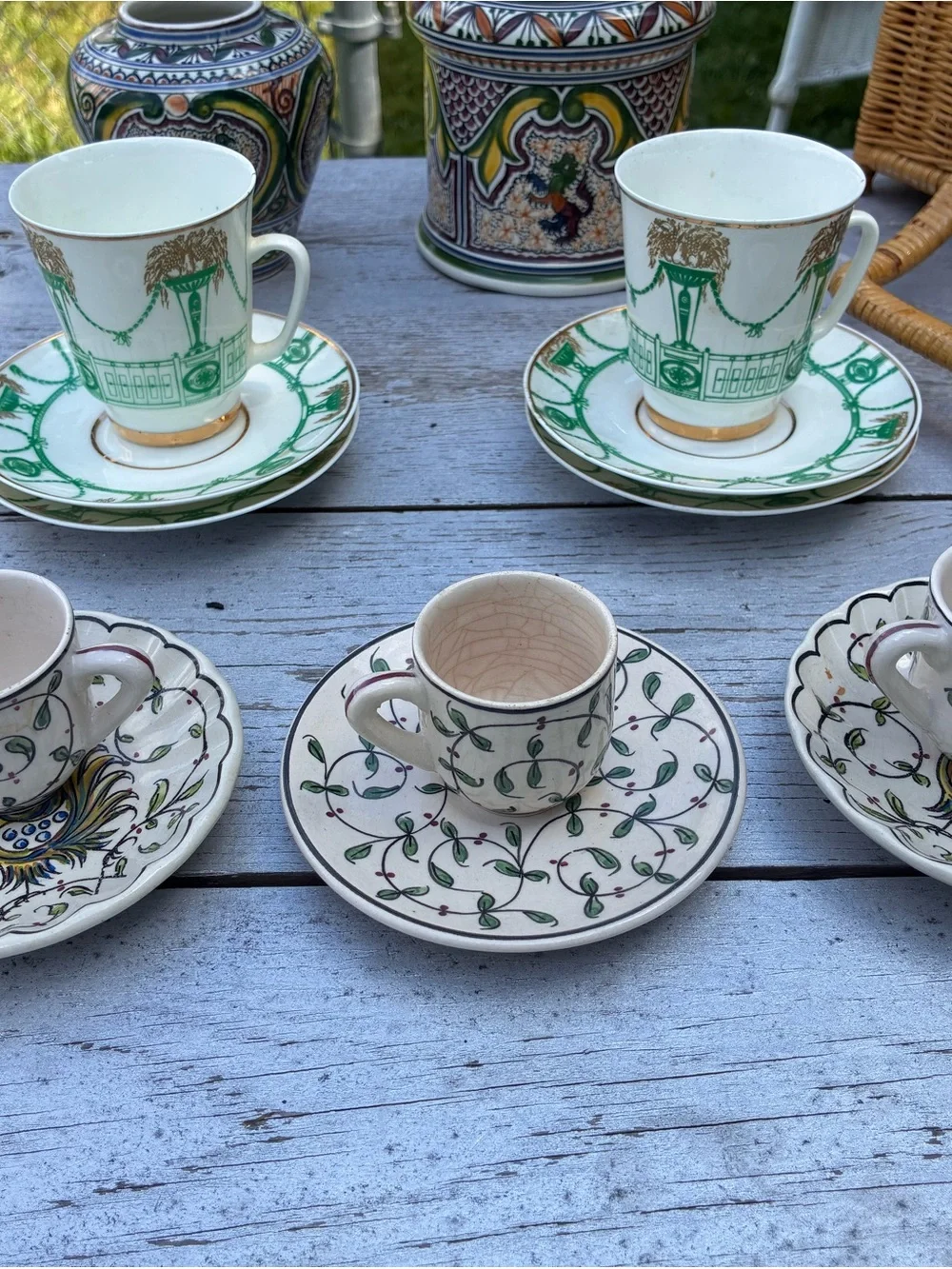 Vintage European Porcelain & Pottery Bundle - 7 Pieces (Lomonosov & Coimbra)